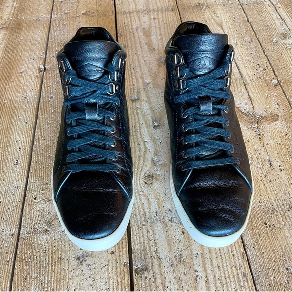 Rag & Bone Women’s Kent Leather High Top Sneakers Black EU Size 38.5 US Size 8.5 - Picture 2 of 14